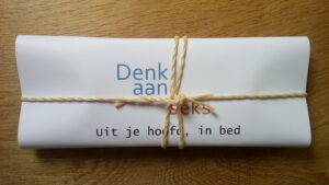 Denk aan seks, uit je hoofd, in je bed