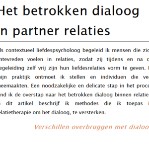 Betrokken dialoog als methode